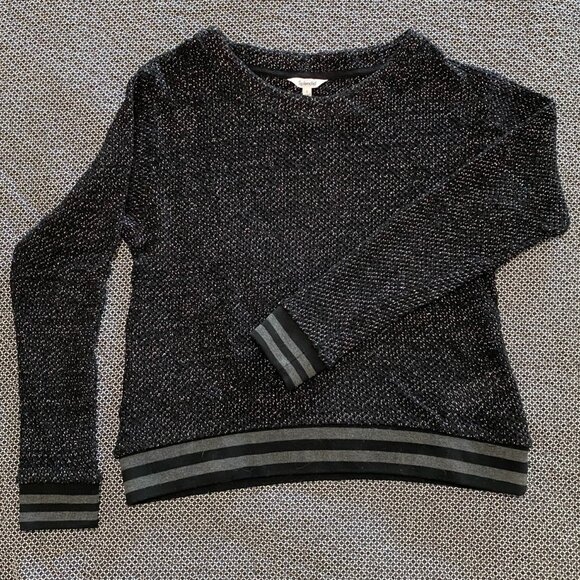 Splendid Collection black, gray, silver sweater (New without tags!) - Picture 1 of 7